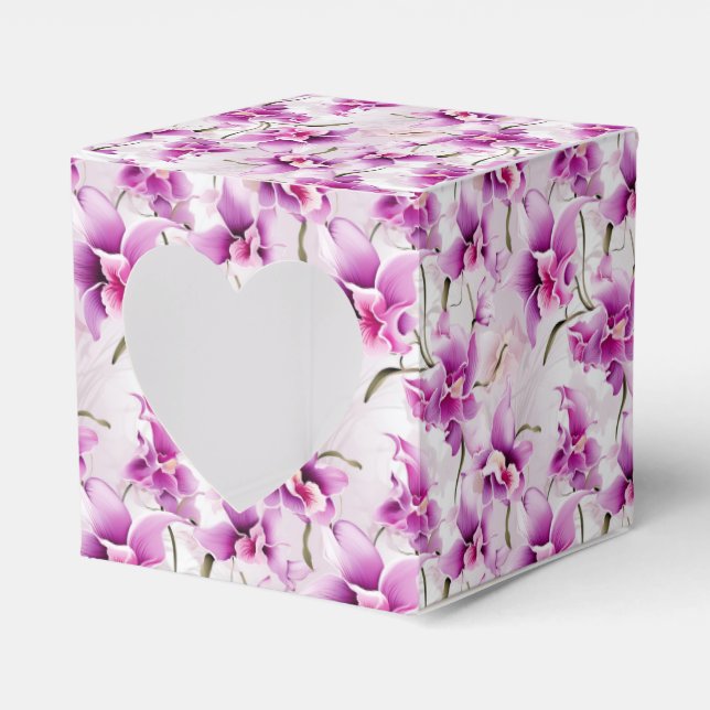 Orchids Party Treat Box (Front Side)