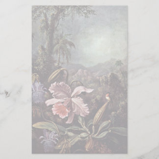 Orchids Passion Flowers And Hummingbirds By Martin Stationery