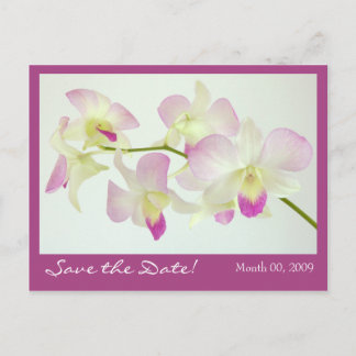 Orchids Postcard, Save the Date! Announcement Postcard