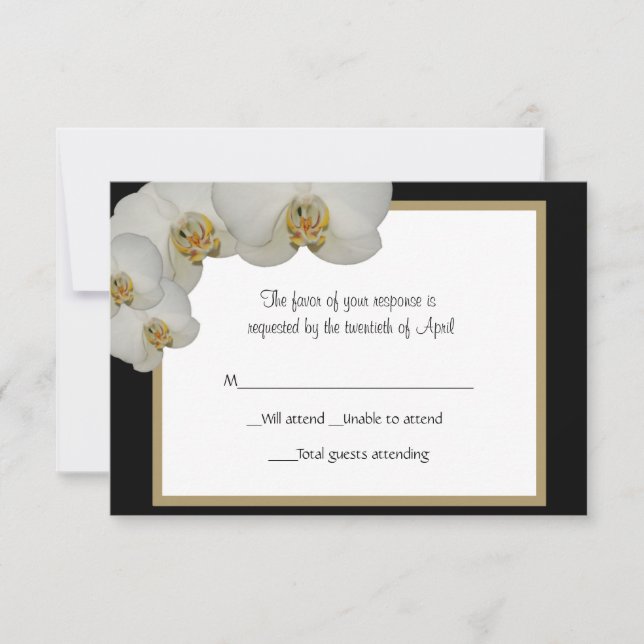 Orchids RSVP Card (Front)