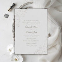 Orchids Silky Ivory Formal Traditional Wedding