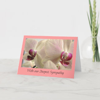 Orchids Sympathy Card
