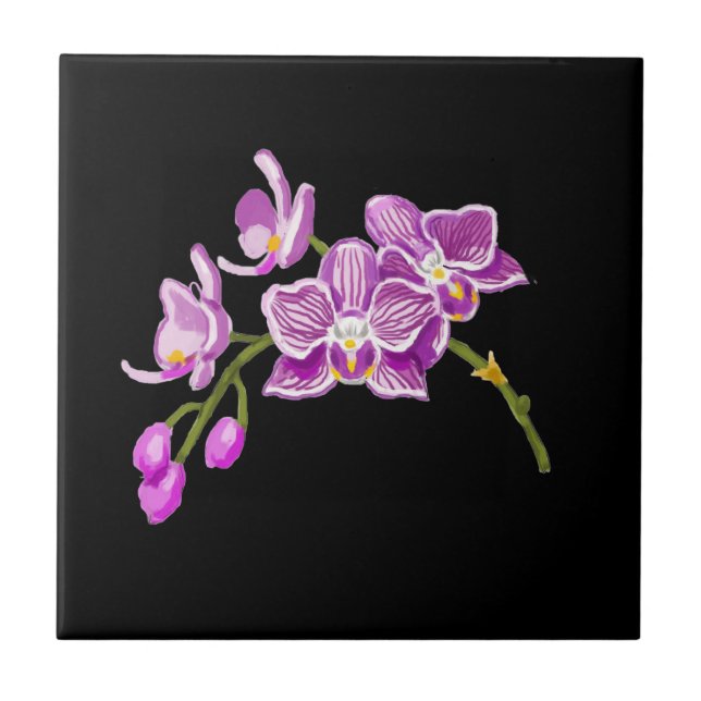 Orchids Tile (Front)