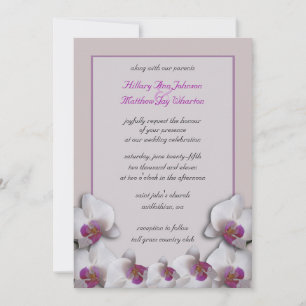 Orchids Wedding Invitation