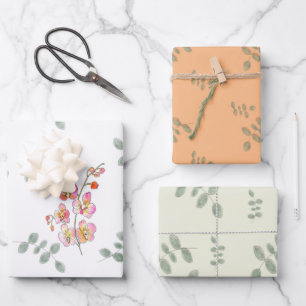 Orchids Wrapping Paper Sheet