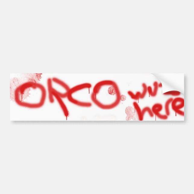 Orco bumper sticker (Front)
