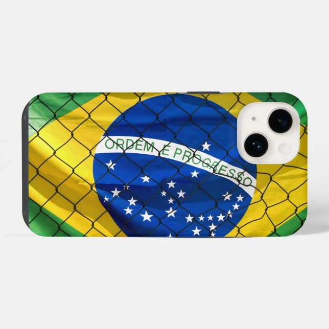 Ordem e Progresso Flag of Brazil  iPhone Case (Back Horizontal)