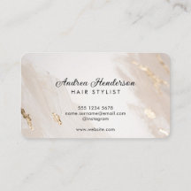 Order Hair Stylist Business Cards, Gold Beauty