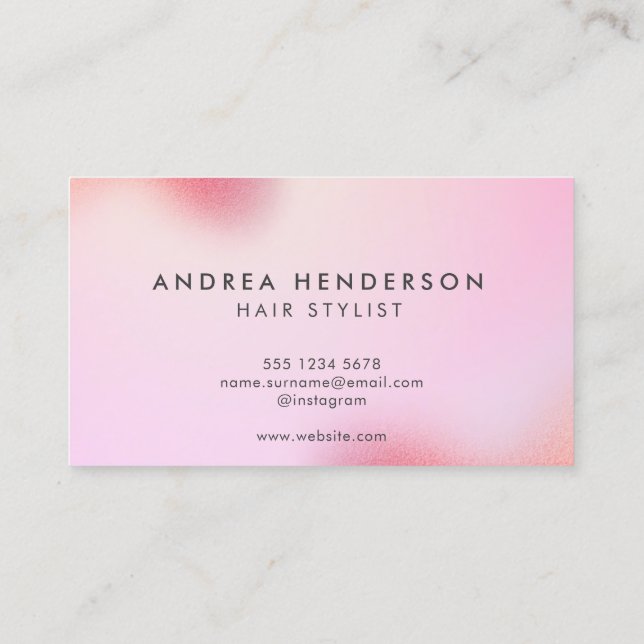 Order Hair Stylist Business Cards, Hair Salon Business Card (Back)