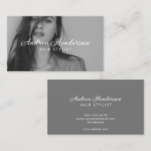 Order Hair Stylist Business Cards, Photo Image