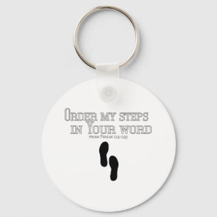 Order My Steps Key Ring