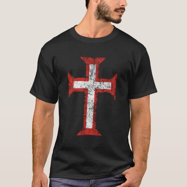 Order Of Christ Cross-Templar-Christian-Portugal-E T-Shirt (Front)
