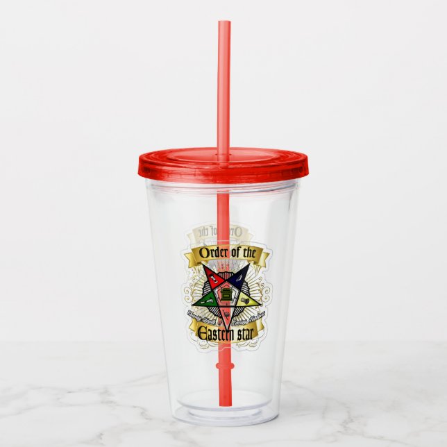 Order of Eastern Star Acrylic Tumbler (Front)
