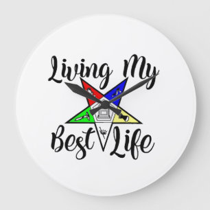 Order of Eastern Star Large Clock