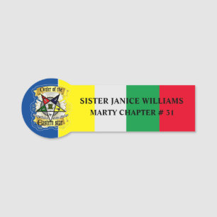 Order of Eastern Star  Name Tag