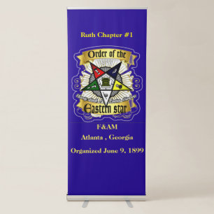 Order of Eastern Stars Retractable Banner