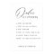 Order of Events Wedding Schedule Elegant Modern