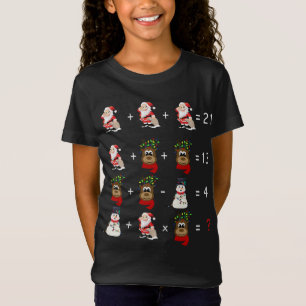 Order of Operations Christmas Quiz Funny Math Teac T-Shirt