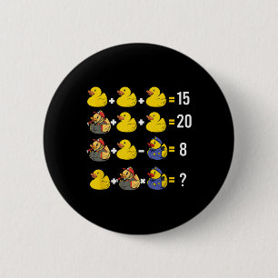 Order Of Operations Duckie Quiz Rubber Duck Math T 6 Cm Round Badge