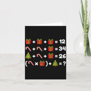Order Of Operations Quiz Christmas Math Teacher 67 Card