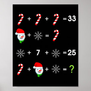 Order Of Operations Quiz Funny Math Teacher Christ Poster