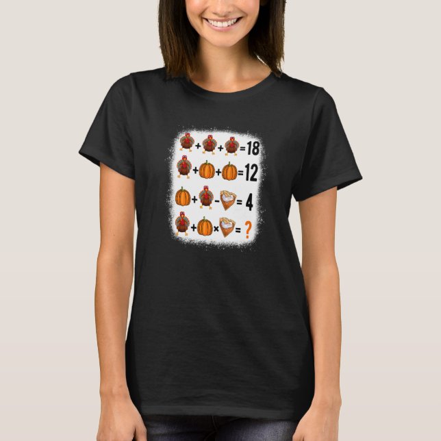 Order Of Operations Quiz Math Teacher Happy Thanks T-Shirt (Front)