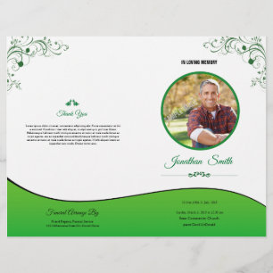Order of Service Funeral Program Flyer
