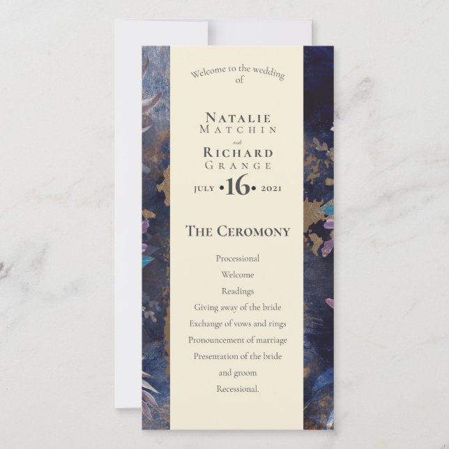 Order of service, program Romantic (Front)