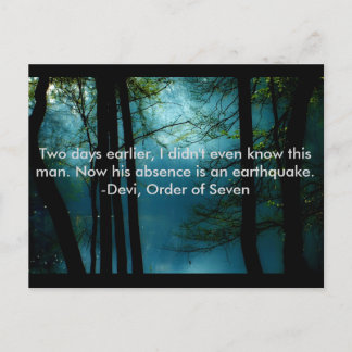 Order of Seven quote, postcard