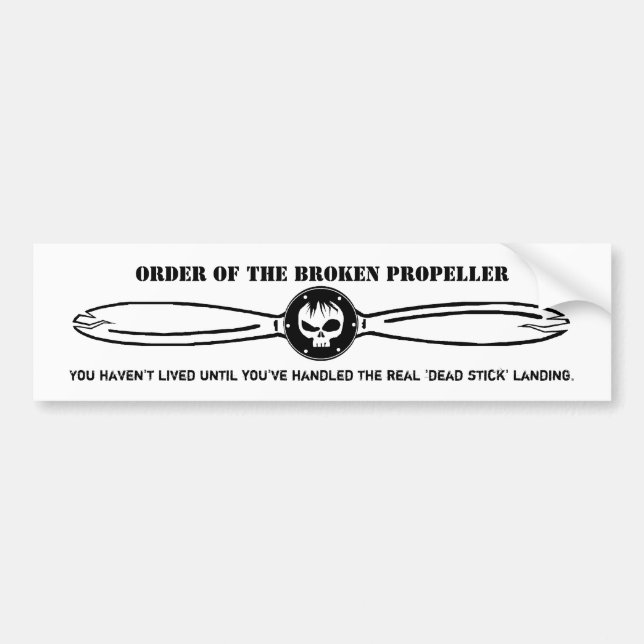 Order of the broken propeller - Sticker (Front)