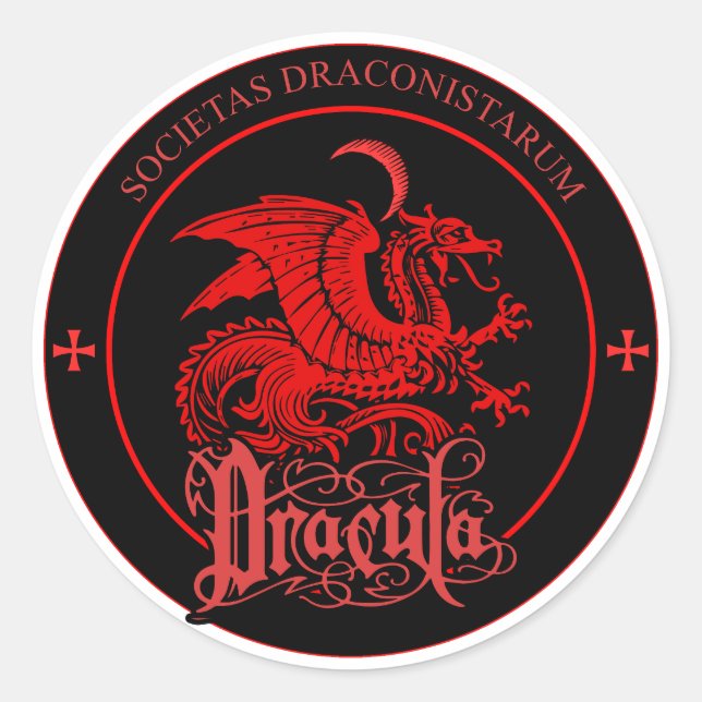 ORDER OF THE DRAGON LOGO CLASSIC ROUND STICKER (Front)