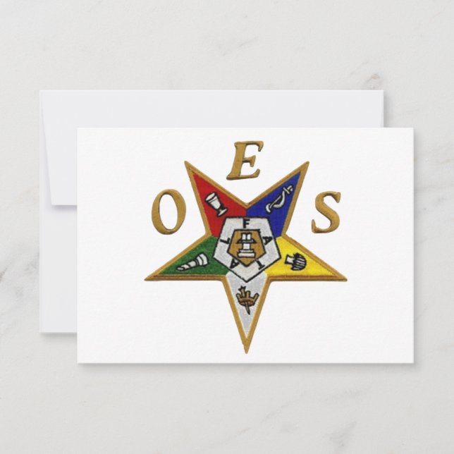 Order of the Eastern Star Announcement (Front)