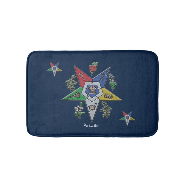 Order Of The Eastern Star Bath Mat (Front)