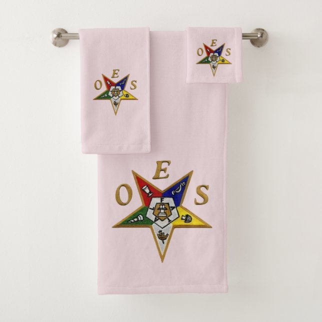 Order of the Eastern Star Bath Towel Set (Insitu)