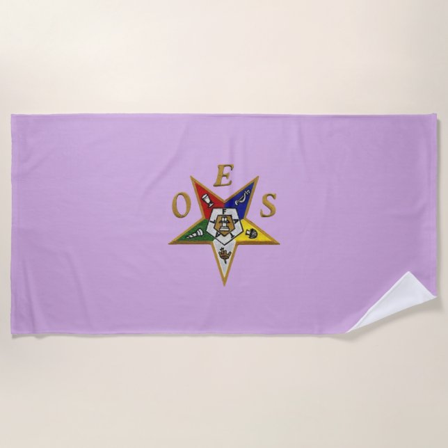 Order of the Eastern Star Beach Towel (Front)
