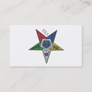 Order Of The Eastern Star Business Card