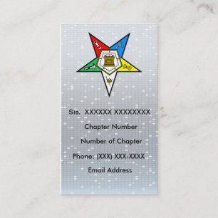 Order of the Eastern Star Business Card