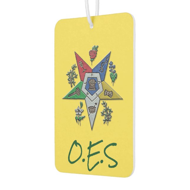 Order Of The Eastern Star Car Air Freshener (Left)