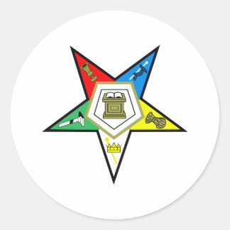 Order Of The Eastern Star Classic Round Sticker