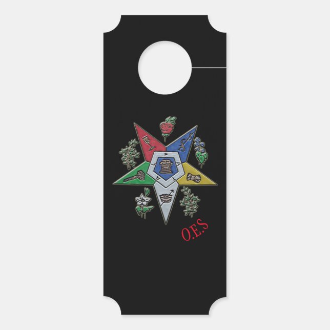 Order Of The Eastern Star Door Hanger (Back)