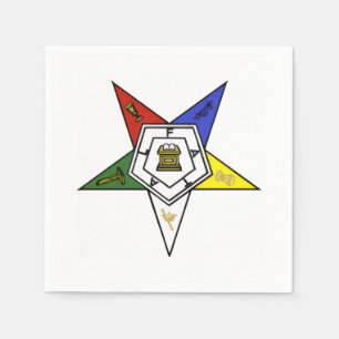 Order of the Eastern Star Emblem Napkin