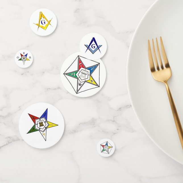 Order of the Eastern Star Emblem of the Order Conf Confetti (Group)