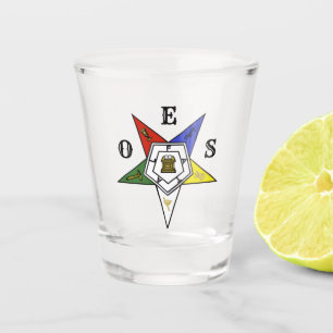 Order of the Eastern Star Emblem of the Order Shot Glass