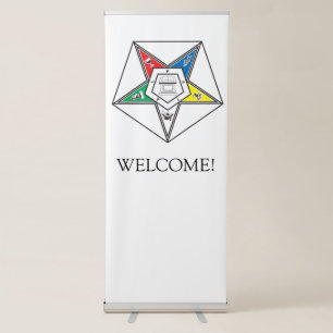 Order of the Eastern Star Emblem Retractable Banner