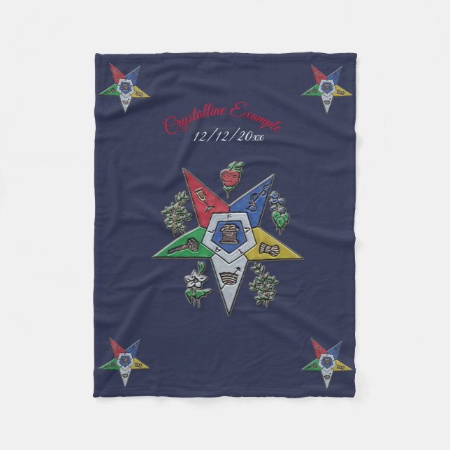 Order Of The Eastern Star Fleece Blanket (Front)