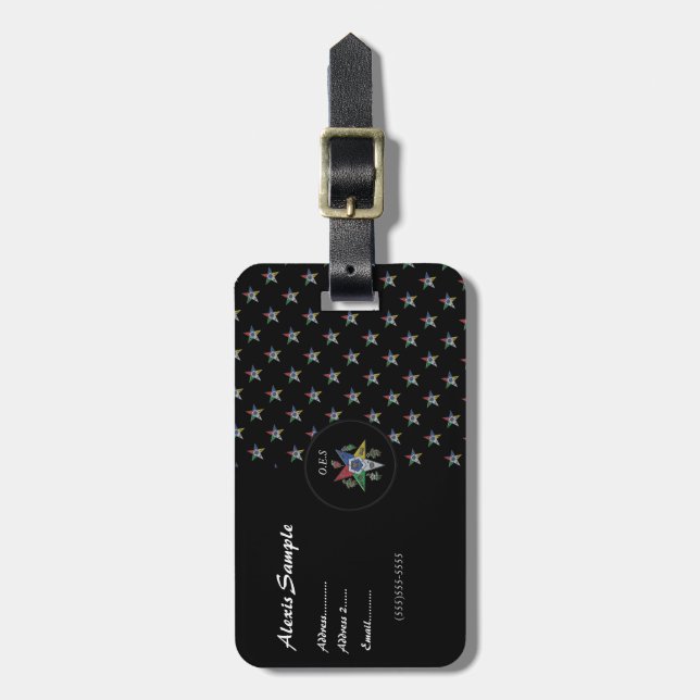 Order Of The Eastern Star Luggage Tag (Front Vertical)