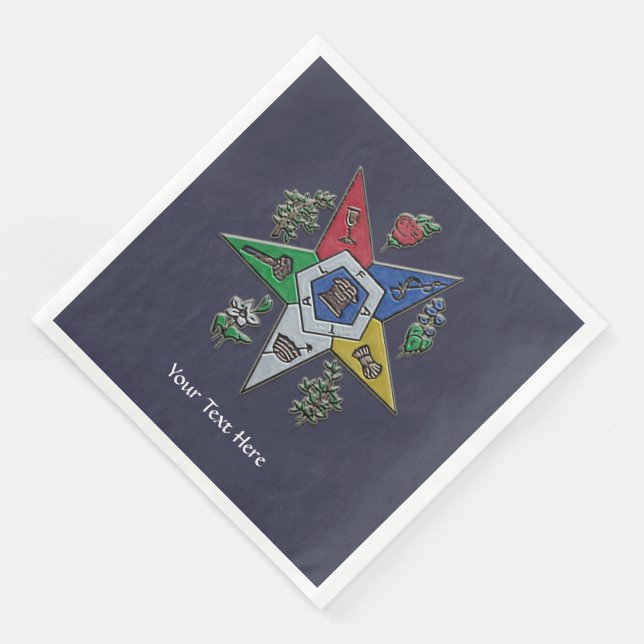 Order Of The Eastern Star Napkin (Corner)