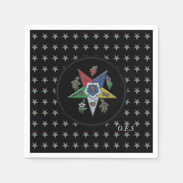 Order Of The Eastern Star Napkin (Front)