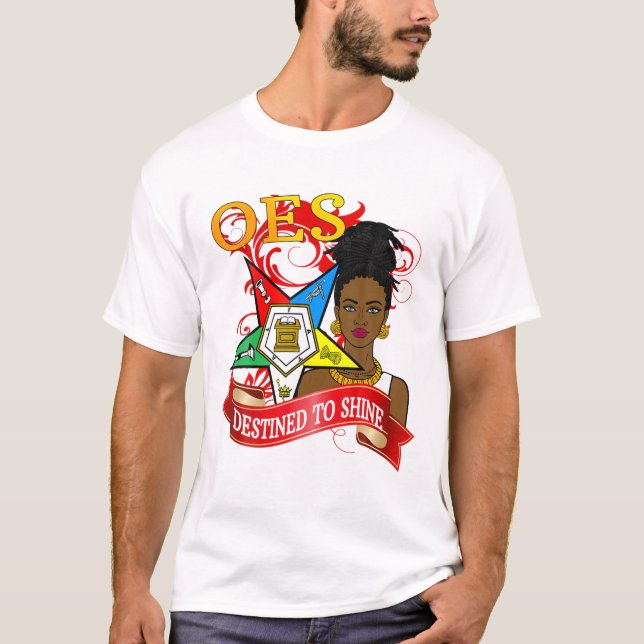Order Of The Eastern Star OES Diva Destined To Shi T-Shirt (Front)