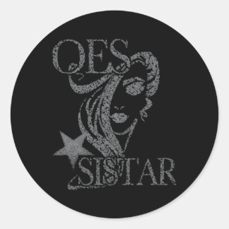 Order Of The Eastern Star Oes Sisterhood Sistar Di Classic Round Sticker